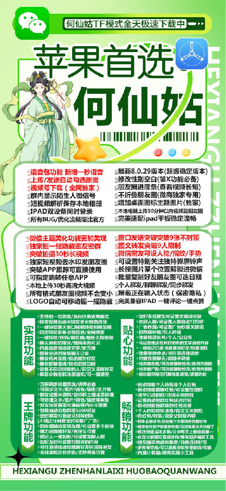 苹果TF何仙姑官网-活动码购买以及下载-小不点同款-不退换